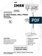 Sears Radial Drill Press 137.229340 