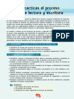 Etapas Del Proceso de Lectura y Escritura Ejercicios PDF