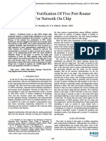 Design And Verification Of Five Port Router For Network On Chip