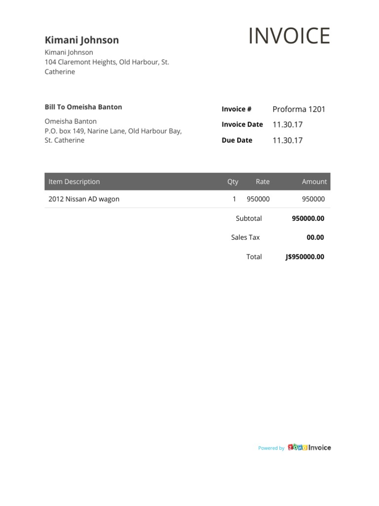 Nissan Invoice #2997842 | PDF