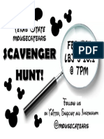 Scavenger Hunt Flyer