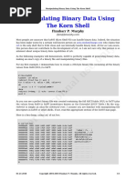 Manipulating Binary Data Using the Korn Shell