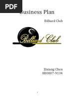 Business Plan: Billiard Club