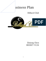 Business Plan: Billiard Club
