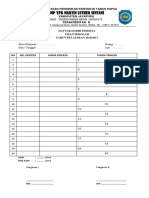 Daftar Hadir Peserta Tanpa Nama Sm1 1516