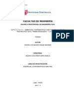 Impacto Socio - Ambiental e Infraestructura Vial de La Avenida Pachacútec en El Tramo Pesquero - Curva V.M.T PDF