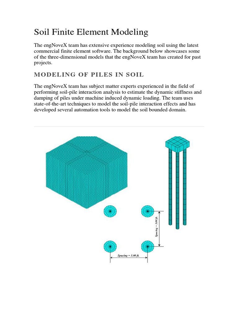 Soil Finite Element Modeling | PDF | Deep Foundation | Soil