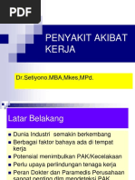 Penyakit Akibat Kerja PENYAKIT AKIBAT KERJA ppt
