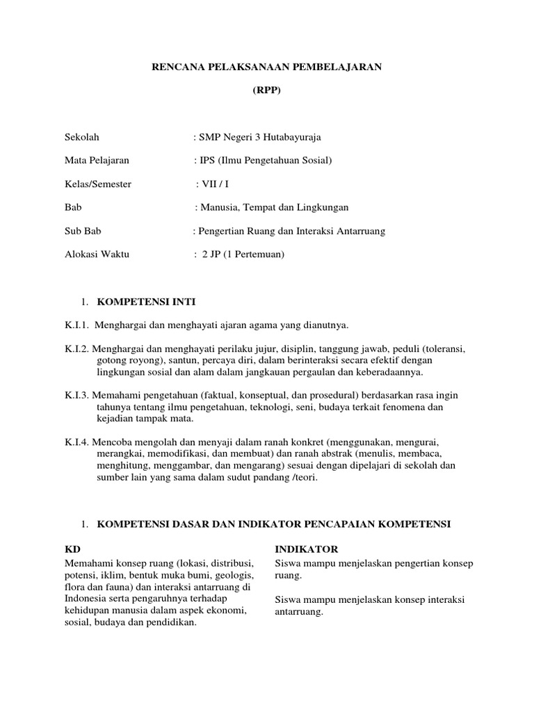 Manusia Tempat Dan Lingkungan