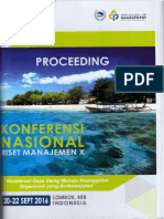 Proceeding Konferensi Nasional Riset Manajemen X - Lombok-20-22 September 2016