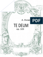 Dvorak - TEDEUM - PARTITURA PDF