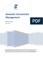 Seawater Concentrate Management: White Paper