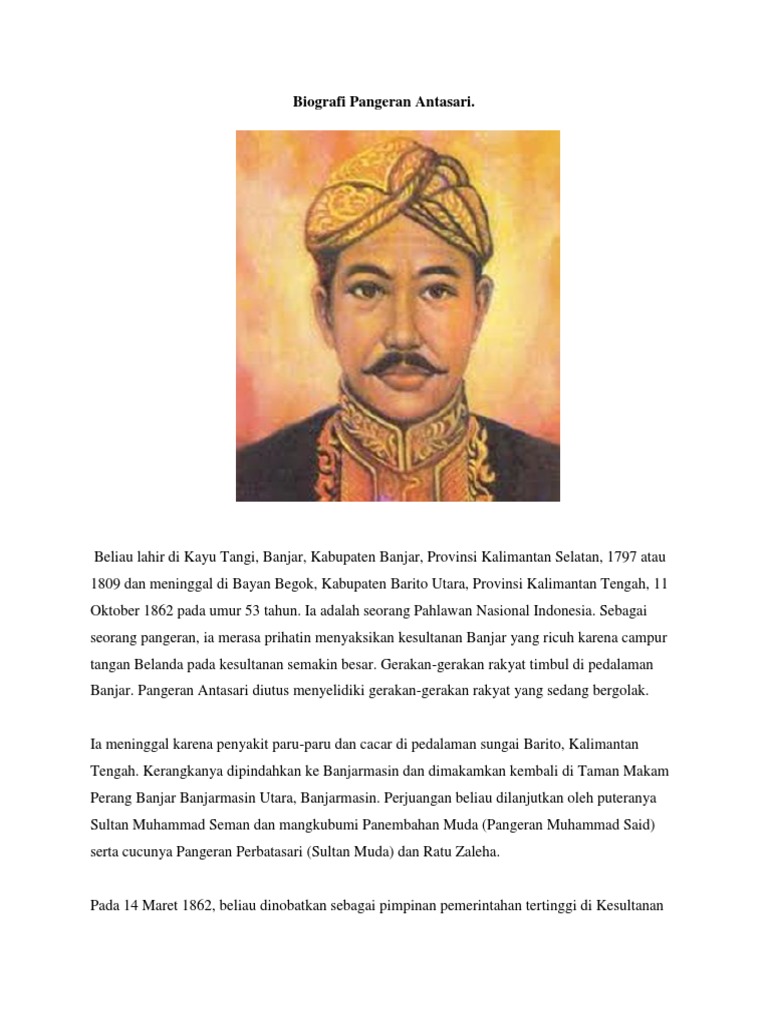 Sejarah Pangeran Diponegoro Pdf - Biografi Pangeran Diponegoro Dalam