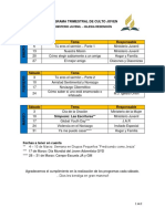 Programación Culto Joven 2018