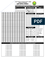 LJK Format Folio f4 Pilihan Ganda Dan Essay