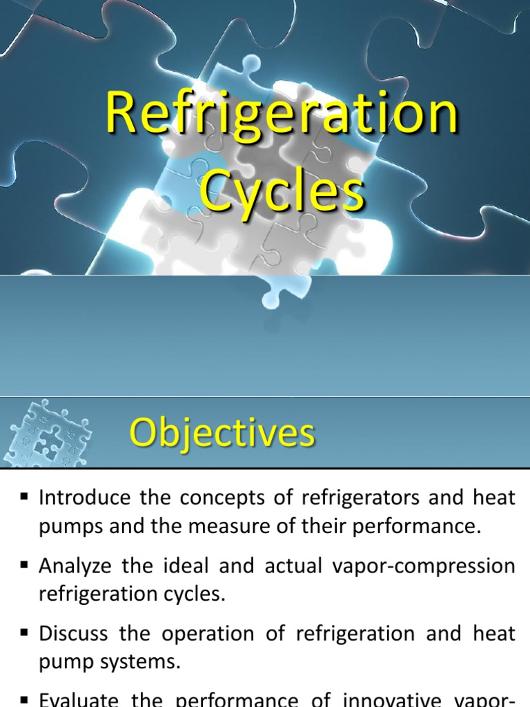 Chap 4 Refrigeration New Pdf Refrigeration Gas Technologies