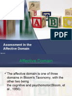 Assessment in The Affective Domain