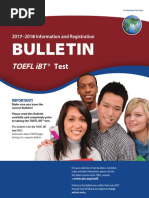 TOEFL Ibt Bulletin 2017-18