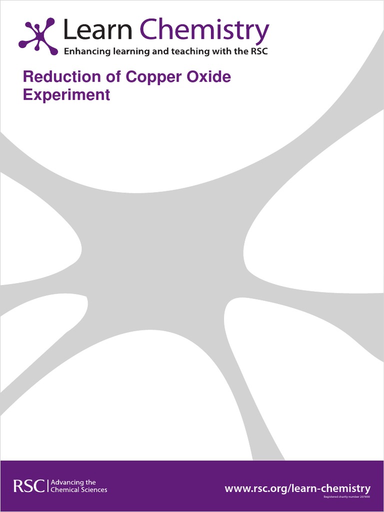 Reduction of Copper Oxide Oxide Redox