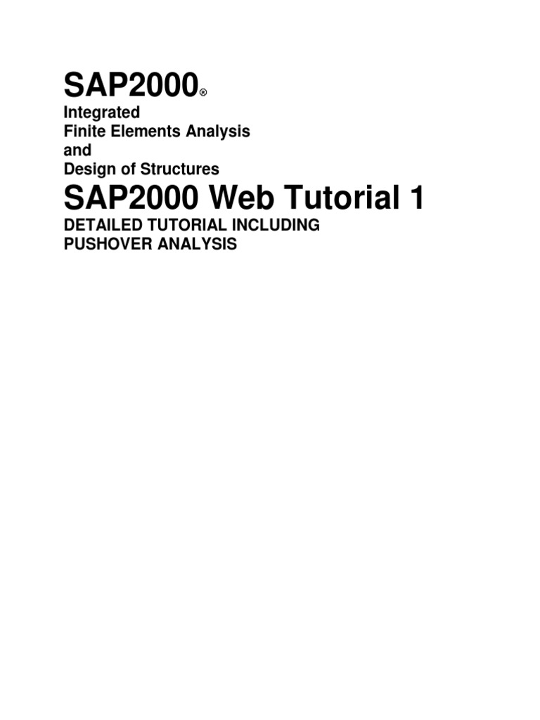 Sap 2000 | PDF | Computing | Information Technology