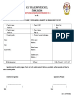 Student Home Visiting Application Form