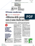 Riforma Pensioni