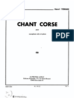 Chant Corse - Tomasi PDF