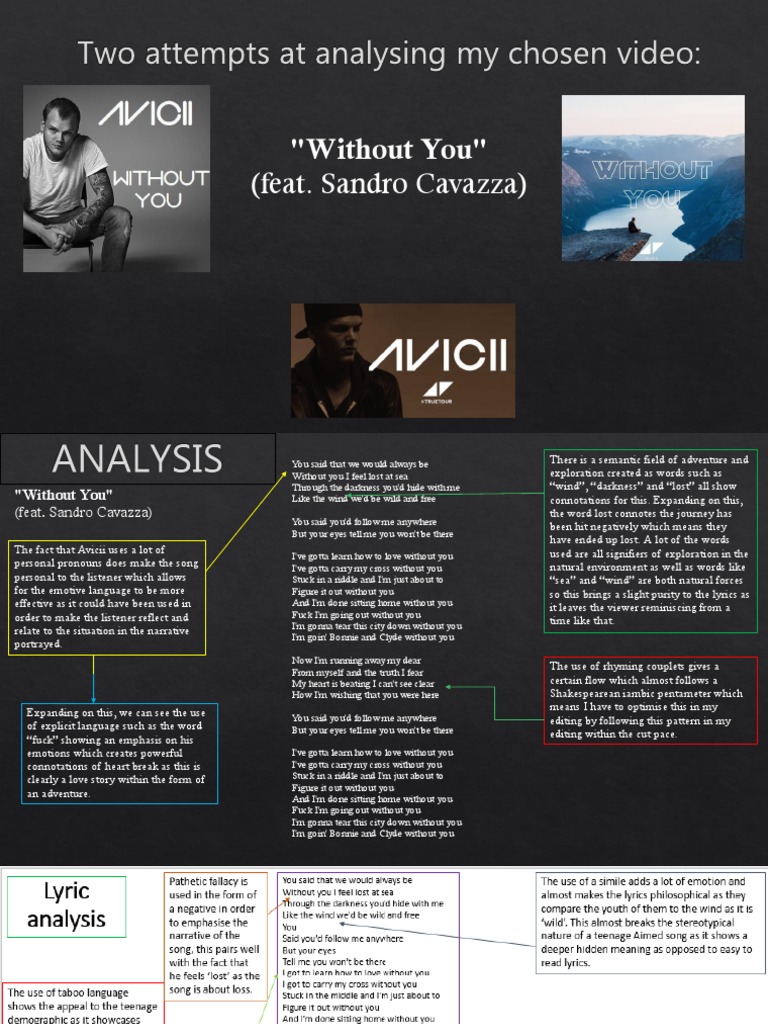 Lyric Analysis Entertainment General