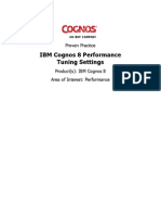 Cognos 8 Performance Tuning Settings