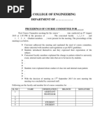 Course Committee Format