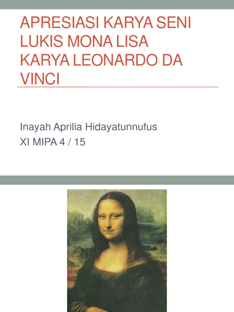Lukisan Monalisa Ppt
