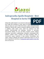 Indraprastha Apollo Hospitals - Best Multi-Specialty Hospital in Sarita Vihar - Lazoi