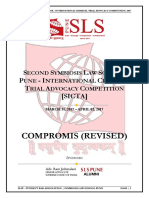 Compromis (Revised) - Second Symbiosis Law School, Pune - International Criminal Trial Advocacy Competition, 2017