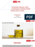 Canola Oil Market Proposals & Trends Leading 3.2% CAGR Growth during 2017-2022