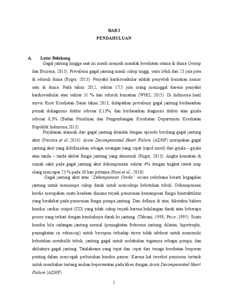 Asuhan Keperawatan ADHF | PDF