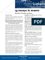 Writing Essays in Exams PDF