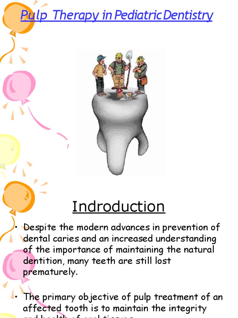 Pulp Therapy in Pediatric Dentistry | PDF | Dentin | Human Tooth