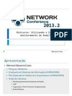 Apresentação Werneck Costa ZABBIX - Network Conference