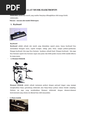 61 Gambar  Alat  Musik  Elektrofon  Beserta Namanya Infobaru