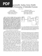 Field-Programmable Analog Arrays Enable Mixed-Signal Prototyping of Embedded Systems