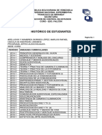 Histórico de Estudiantes