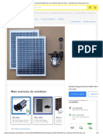 Bomba D'Água Shurflo 8000 24v Com Painel Solar 24v 40w