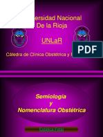Semiologia y Nomenclatura Obstetrica