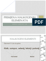 Primjena Halkogenih Elemenata