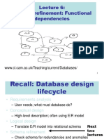 Schema Refinement: Functional Dependencies: WWW - Cl.cam - ac.uk/Teaching/current/Databases