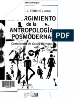 El Surgimiento de La Antropologia Pos Moderna Em Espanhol Cl Geertz