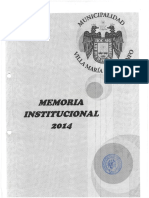 Memoria Institucional 2014