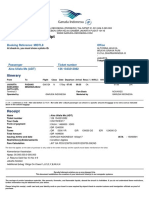 PT GARUDA INDONESIA E-TICKET RECEIPT