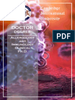 Allergology Immunology Clinical PHD