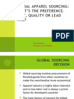 Global Apparel Sourcing
